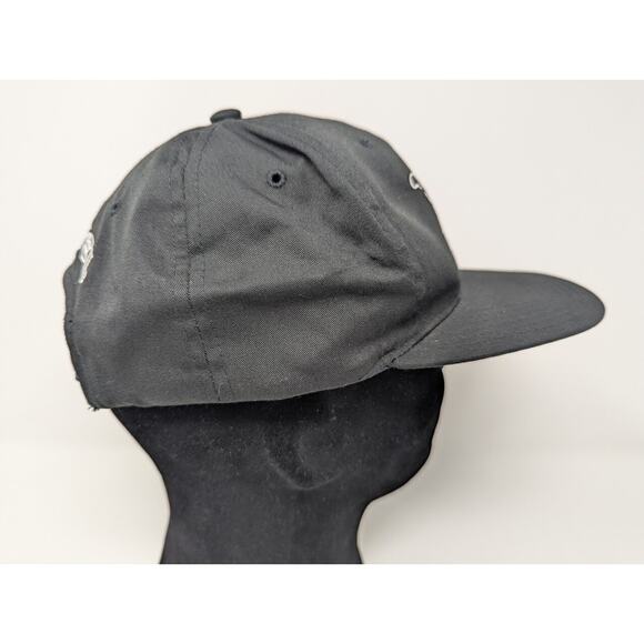 Vintage Camel Black Hat Cap Snap Back Cigarettes Silver/White Logo Advertising - Picture 5 of 7
